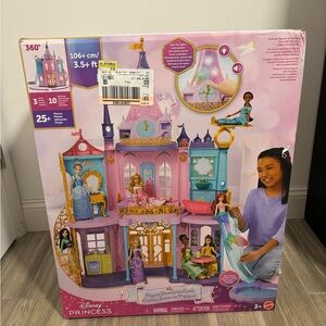 NEW Disney Princess Magical Adventures Castle 3.5ft Lights Sounds Dollhouse